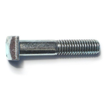 Midwest Fastener Square Head Bolt, Steel, Grade 2, Zinc Plated, 3/8"-16 Thread Size, 2" Lg, 10 PK 71725